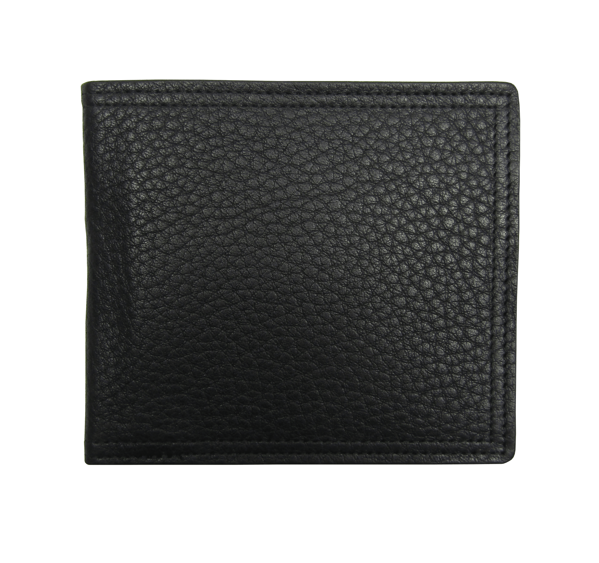 Billfold Wallet in Black Grained Calf Leather